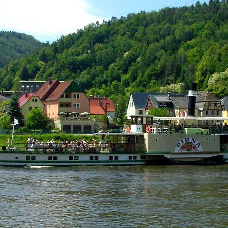 Ferienappartements Elbaussicht - Krippen Bad Schandau Bagian luar foto