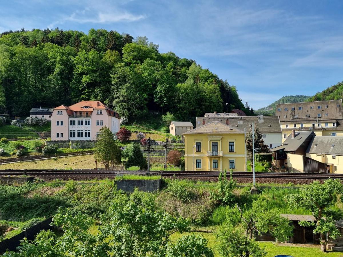 Ferienappartements Elbaussicht - Krippen Bad Schandau Bagian luar foto